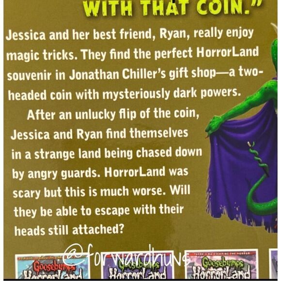 Goosebumps HorrorLand | R.L. Stine | Heads, You Lose | 2010 - Picture 4 of 9